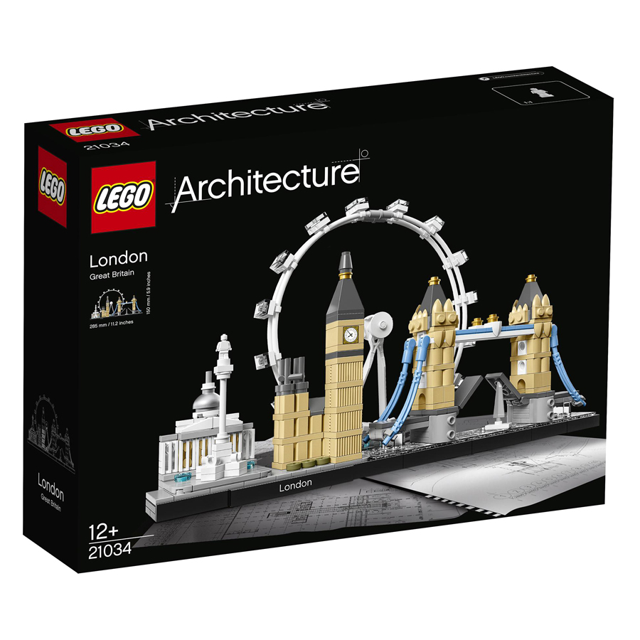 Bộ Lắp Ghép LEGO Architecture Thành Phố London 21034 (468 Mảnh Ghép)