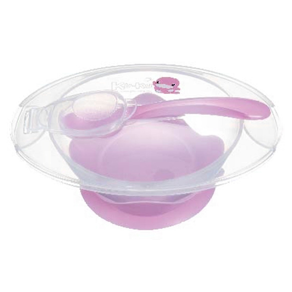 Bộ chén ăn có dính đế và thìa KU5395
