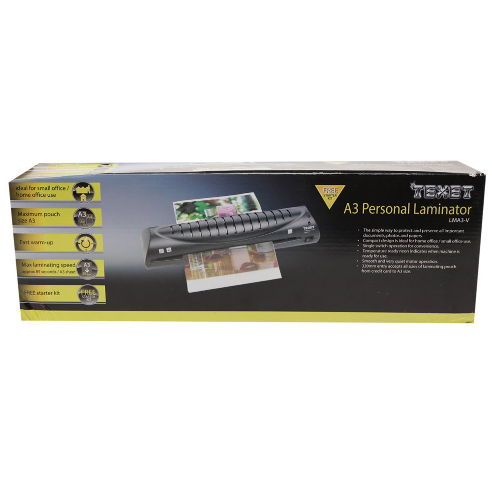 Máy ép nhựa khổ A3 Texet LMA3-V