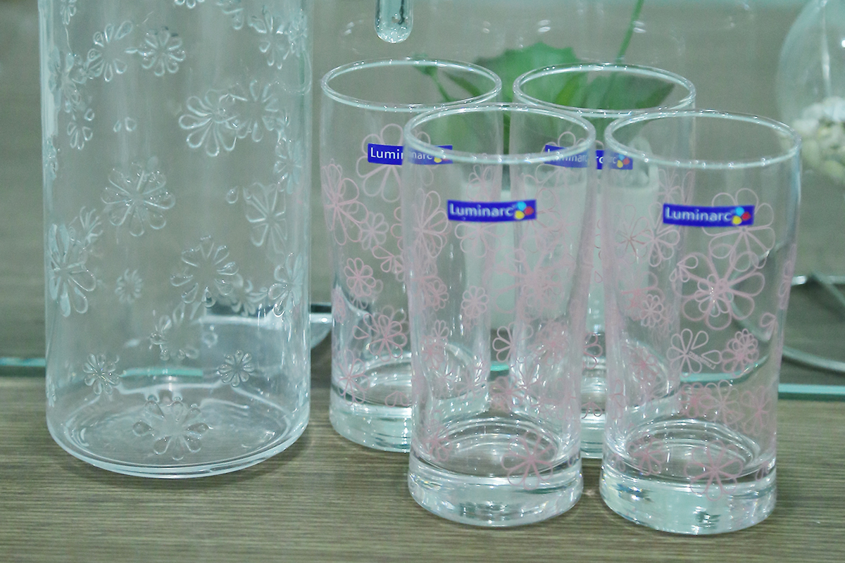Bộ bình ly thủy tinh Luminarc Funny Flower J8515