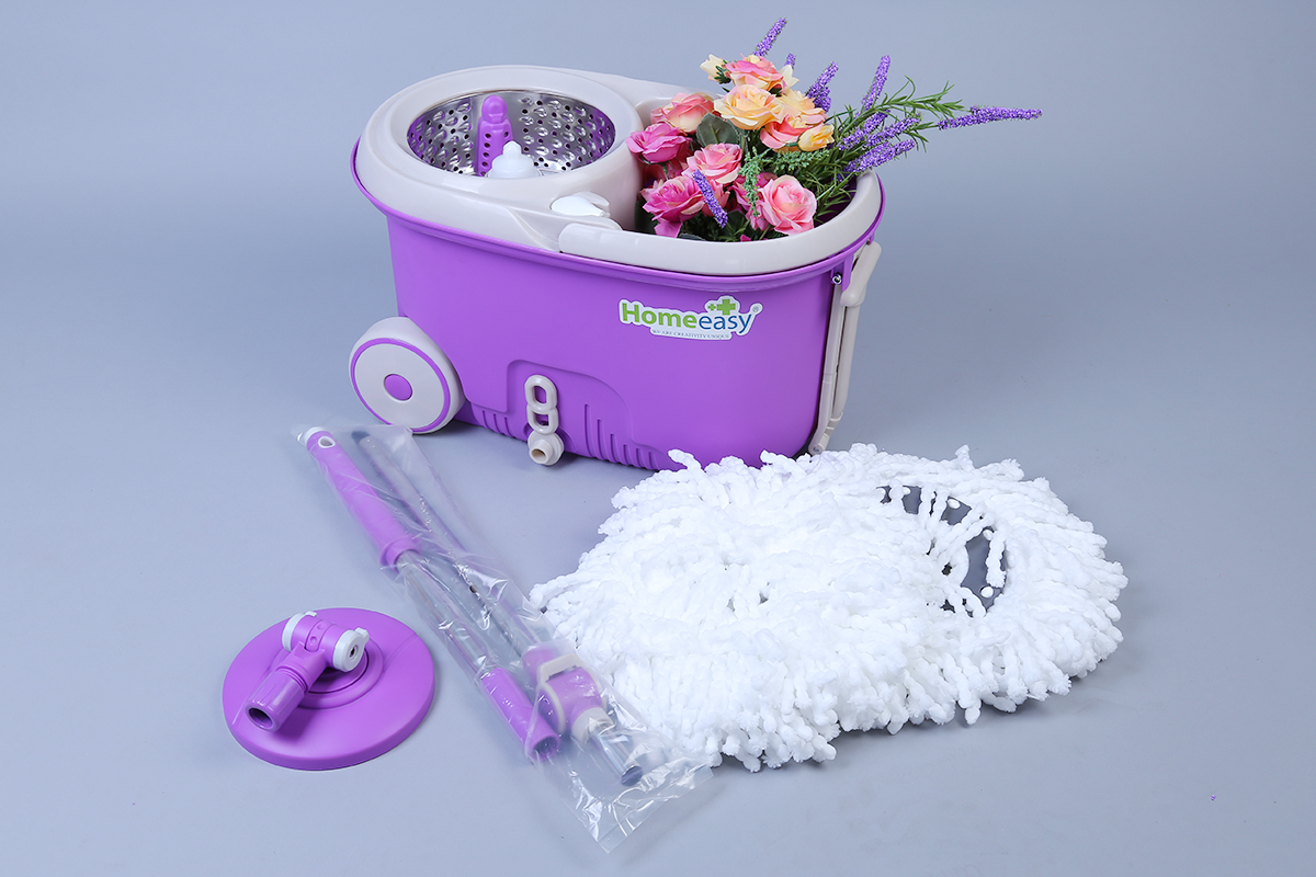 Bộ Lau Nhà Đa Năng 360 Độ Homeeasy Walkble Mop HL013 V6 - Tím