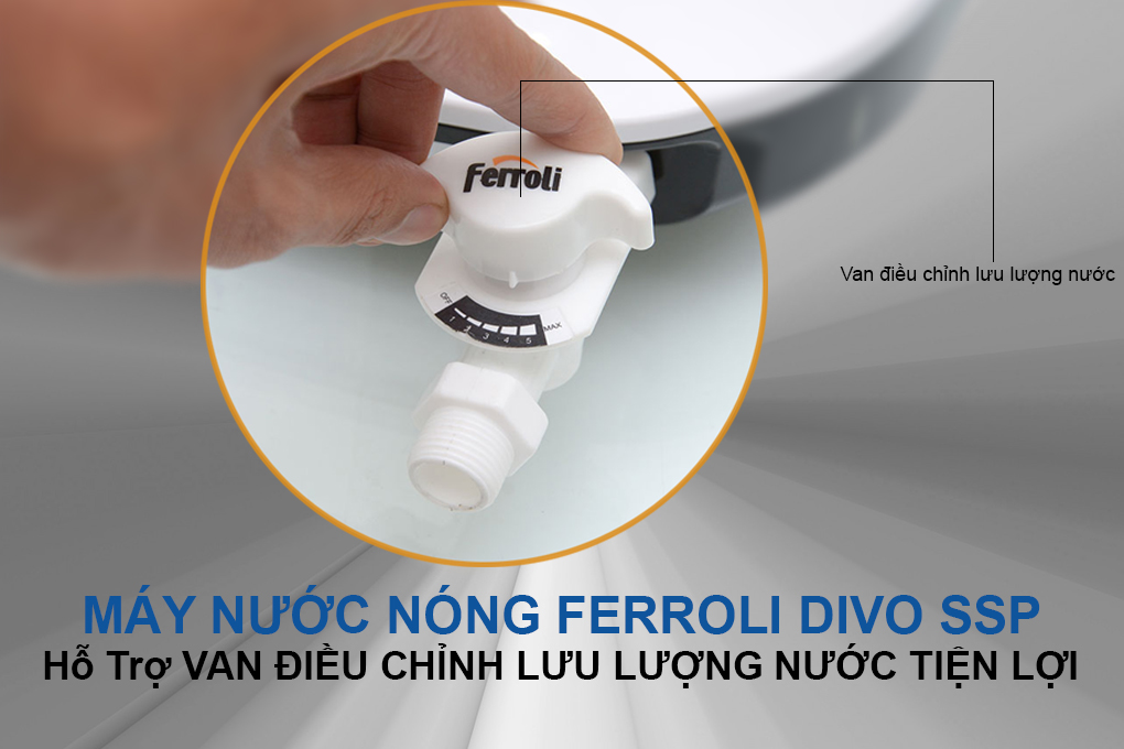 Máy Nước Nóng Ferroli Divo SSP 4.5S (4500W)