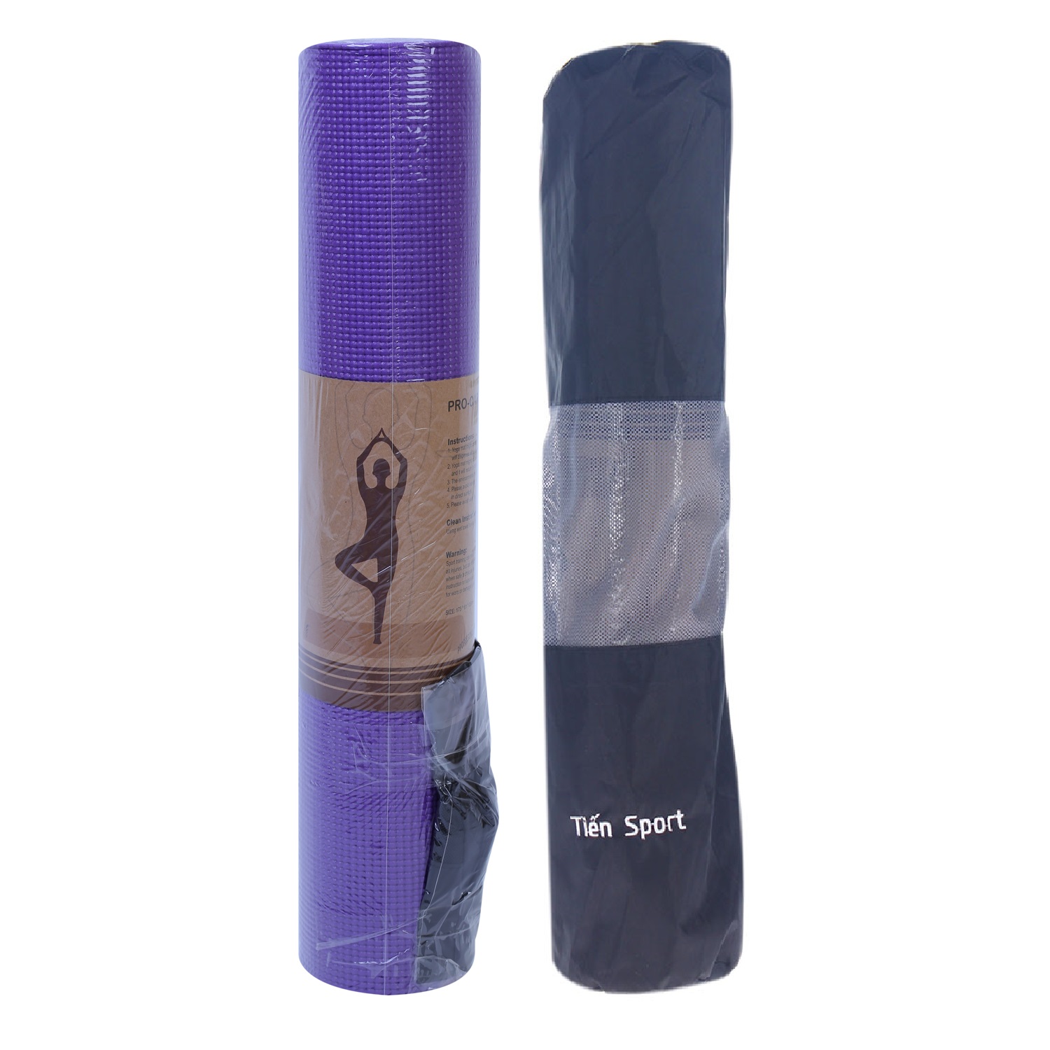 Combo Thảm Yoga Và Bao Đựng - Màu Tím