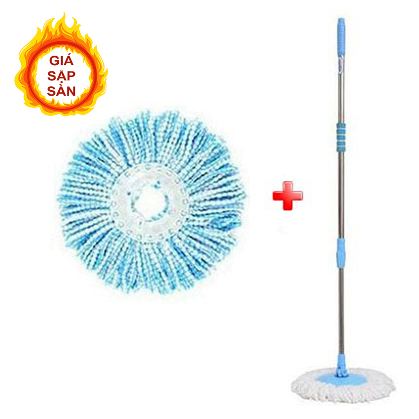 Cây Lau Nhà Fashion Mop Homeeasy + 1 Bông Lau