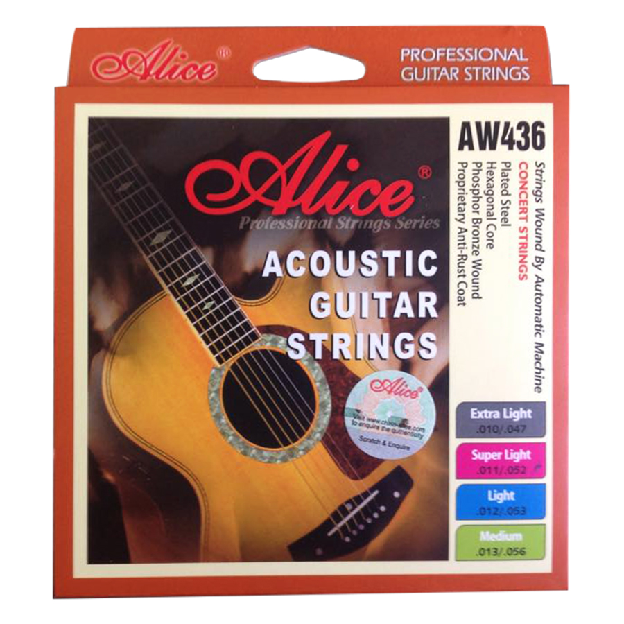 Bộ Dây Đàn Guitar Acoustic Alice AW436