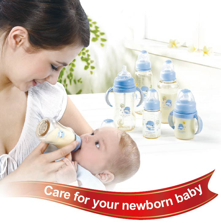 Bình Sữa PES Cổ Rộng Kuku Có Tay Cầm KU5837