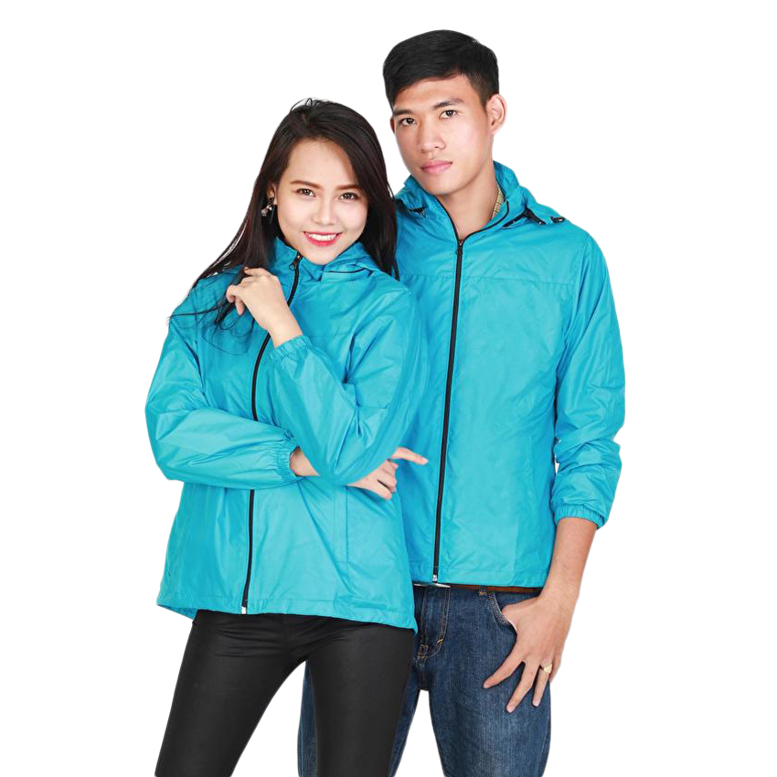 Áo Khoác Dù 2 Lớp Unisex Sportslink - Xanh Bích