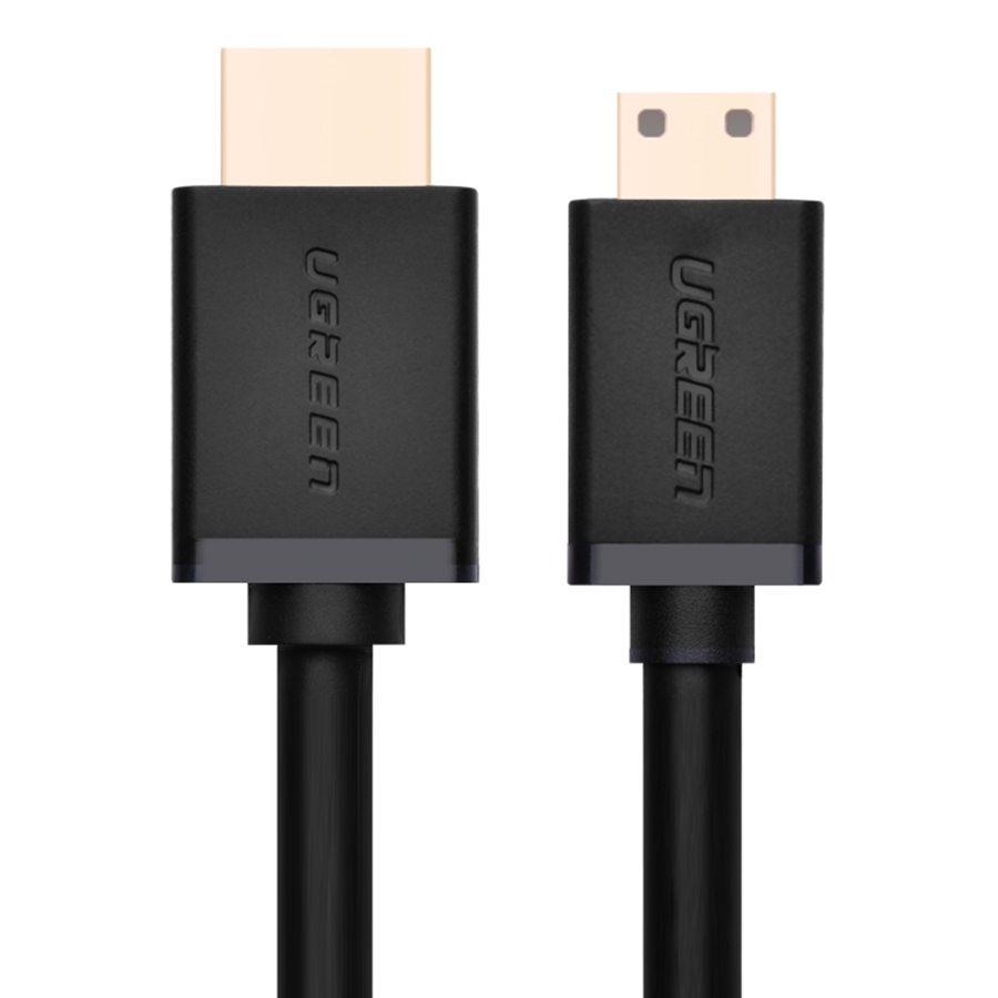 Cáp Mini HDMI To HDMI Ugreen HD108 10195 - Đen - Hàng Chính Hãng
