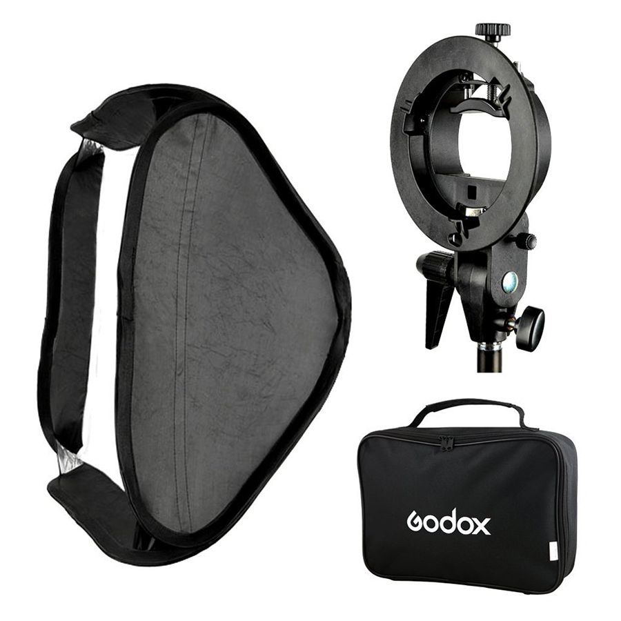 Godox Smart Softbox 80 x 80 cm With Godox S Shape Adapter - Hàng nhập khẩu