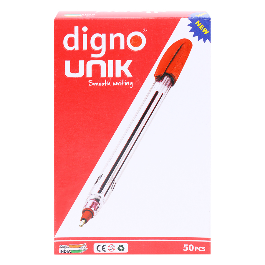 Hộp 50 Cây Viết Bi Gel Đậy Nắp Digno Unik 0.7mm