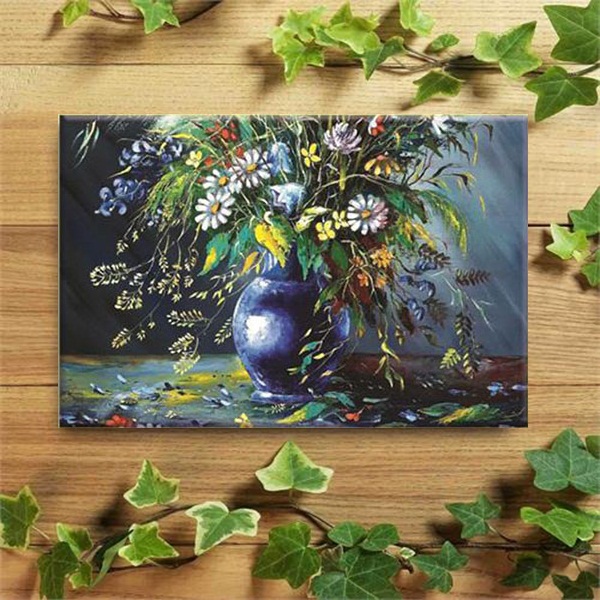 Tranh Canvas Vicdecor TCV0034 Bình Hoa Nghệ Thuật 1