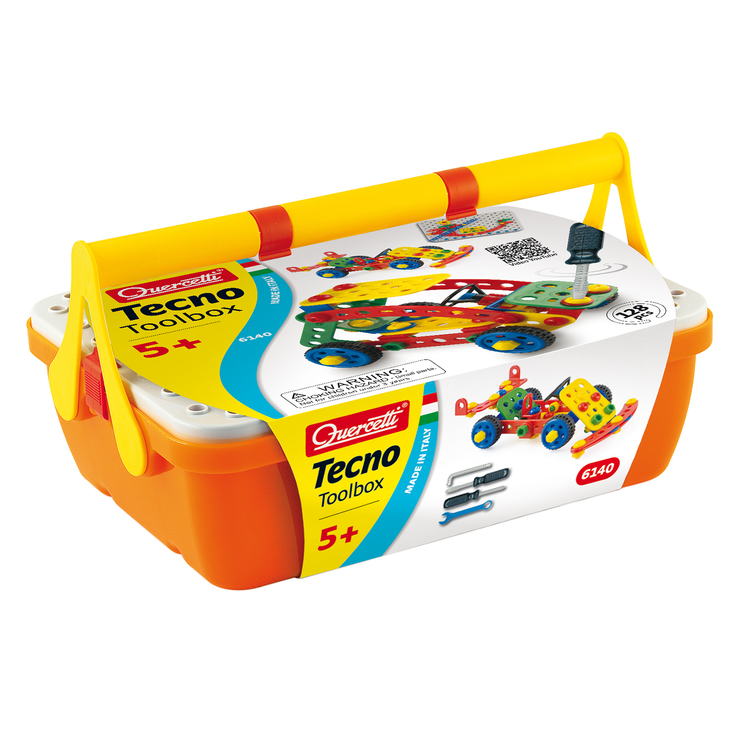 Đồ chơi lắp ráp bộ dụng cụ kĩ thuật Quercetti Tecno Tool Box 6140