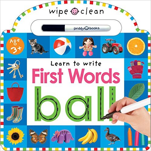 Wipe Clean : Learn to Write First Words (Priddy Books) (Board book)