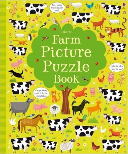 Sách tương tác tiếng Anh - Usborne Farm Picture Puzzle Book