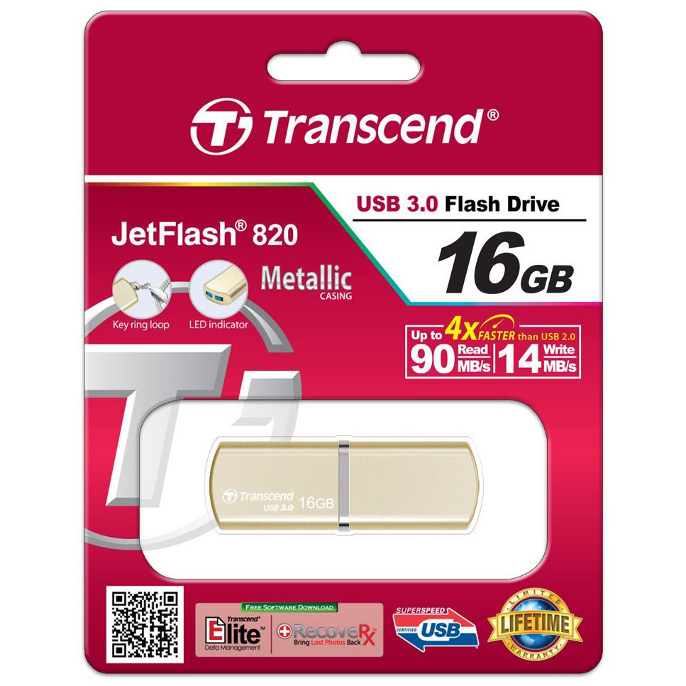 USB Transcend JetFlash 820 TS16GJF820G 16GB - USB 3.0 - Hàng Chính Hãng