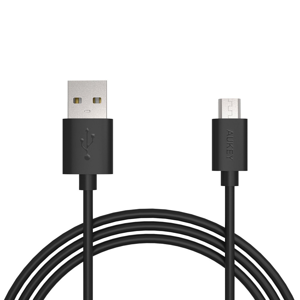 Bộ 5 Dây Cáp Sạc Micro USB Aukey CB-D5 (Đen) - Hàng Chính Hãng