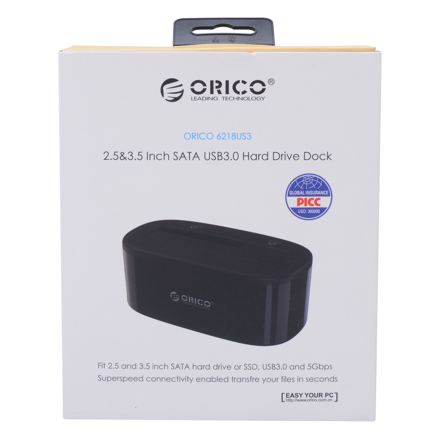 Khay Đựng Ổ Cứng Docking ORICO USB3.0/3.5/2.5 - 6218US3 - Hàng Chính Hãng