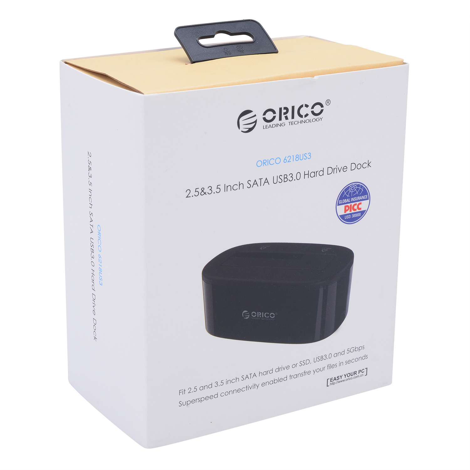 Khay Đựng Ổ Cứng Docking ORICO USB3.0/3.5/2.5 - 6218US3 - Hàng Chính Hãng