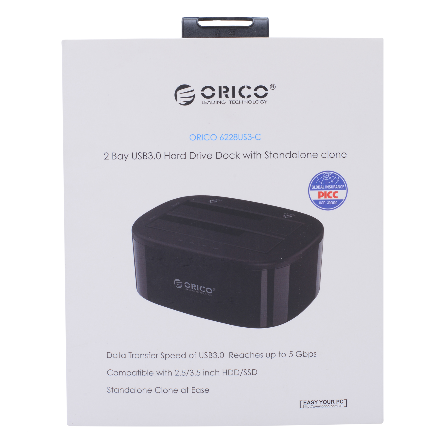 HDD Box ORICO USB3.0/3.5/2.5 6228US3-C Hàng Chính Hãng