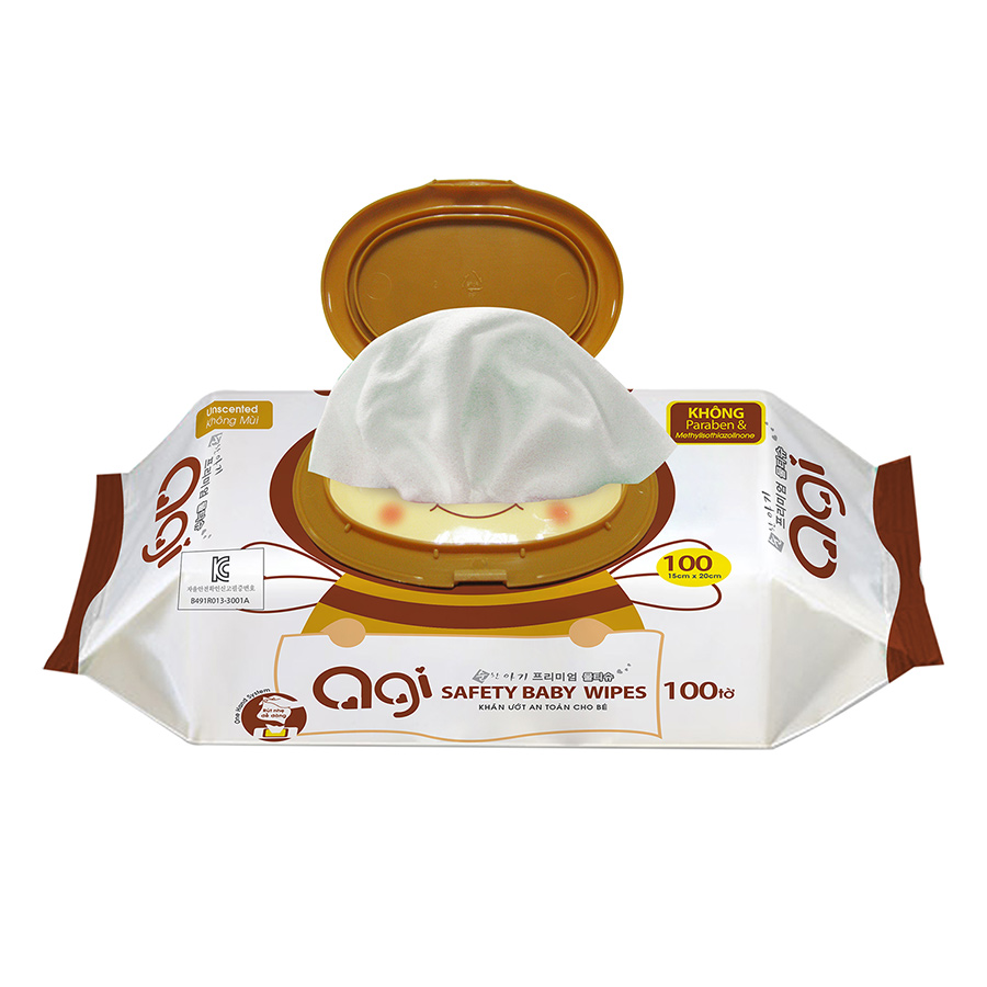 Bộ 4 Gói Khăn Ướt Không Hương Agi - Giao Mẫu Ngẫu Nhiên