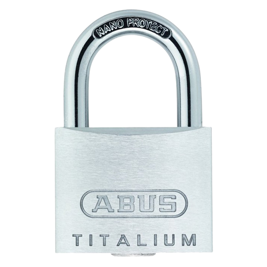 Ổ Khóa Titalium Abus 64Ti/50 (50mm) - Trắng bạc