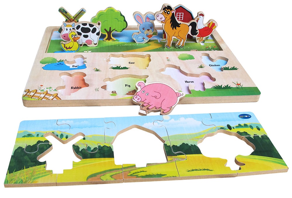 Đồ Chơi Gỗ Winwintoys - Xếp Hình Nông Trại 68332