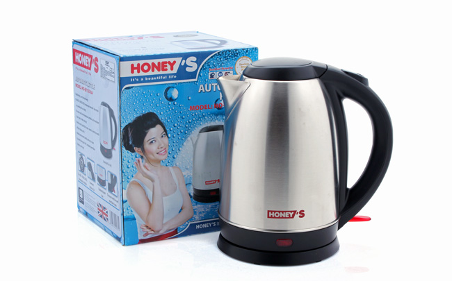 Bình Đun Siêu Tốc Inox Honey'S HO-EK15S184 - 1.8L - Hàng chính hãng