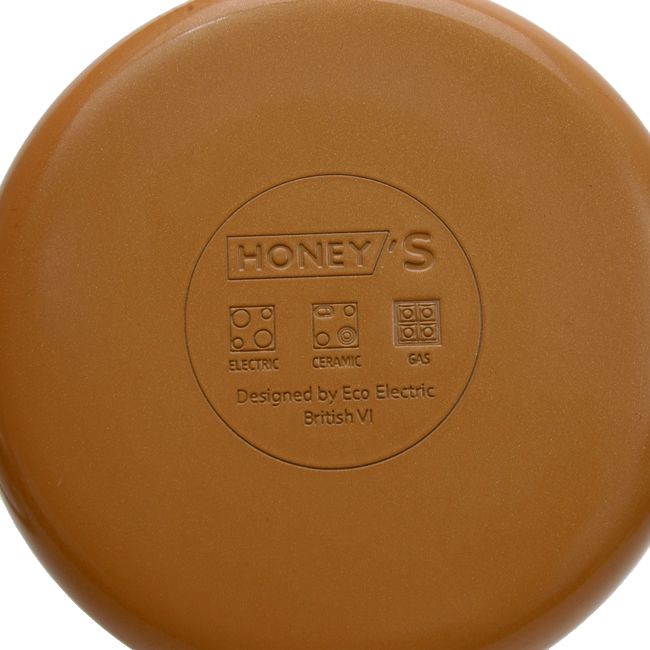 Nồi Phủ Sứ An Toàn Honey’S HO-AP2C182 - Vàng - 18 cm