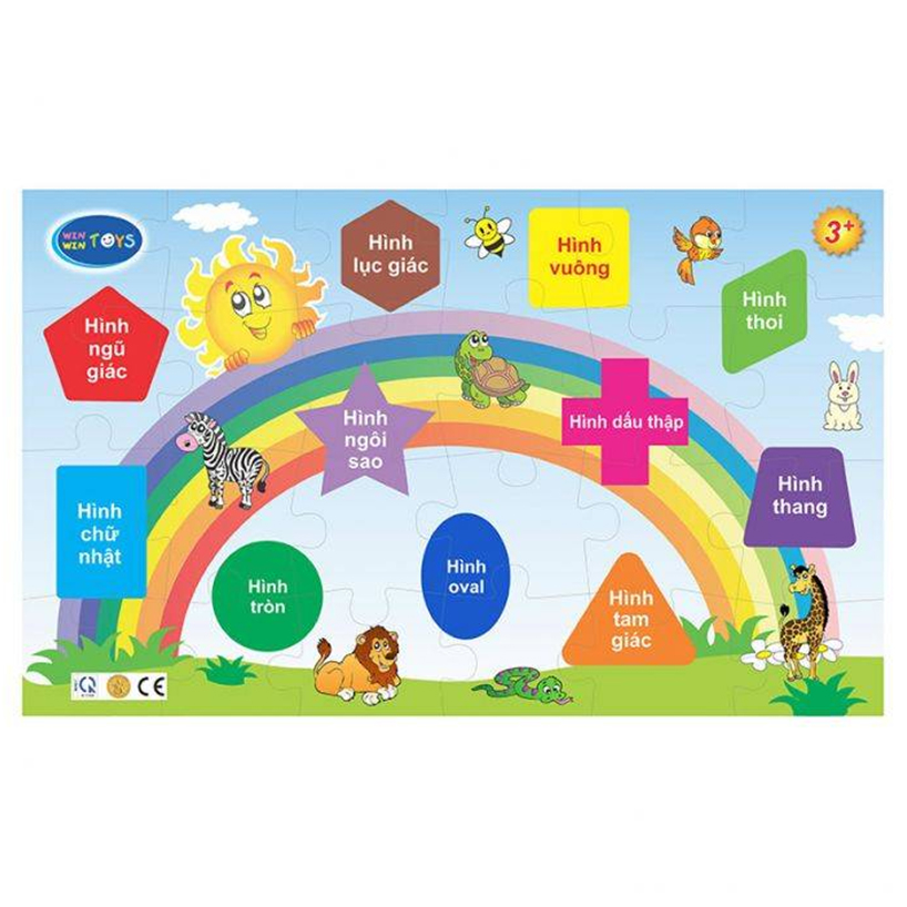 Đồ Chơi Ghép Hình Winwintoys - Bé Vui Học Hình 69442
