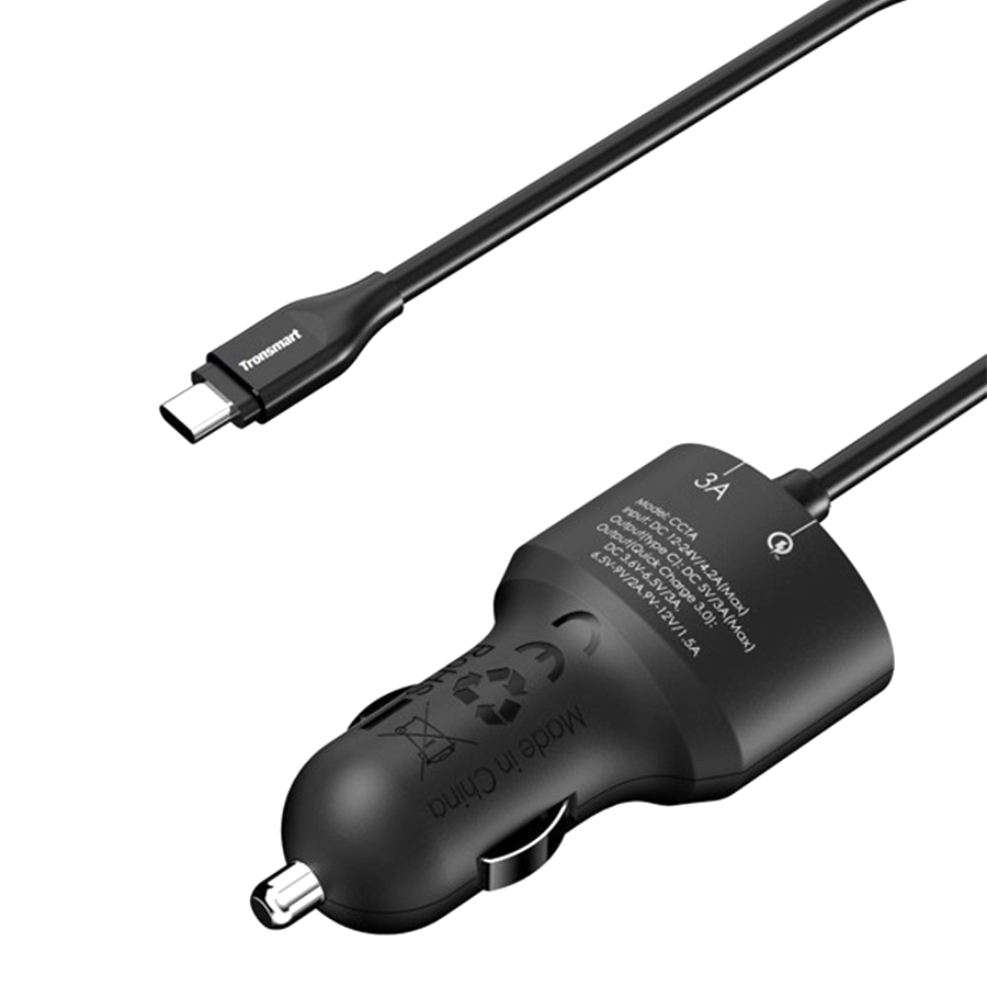 Sạc ô tô Tronsmart QC 3.0 CCTA - 2 cổng, 33W