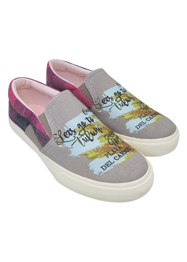 Giày Slip On Nữ Urban UL1602M - Màu Kaki (Size