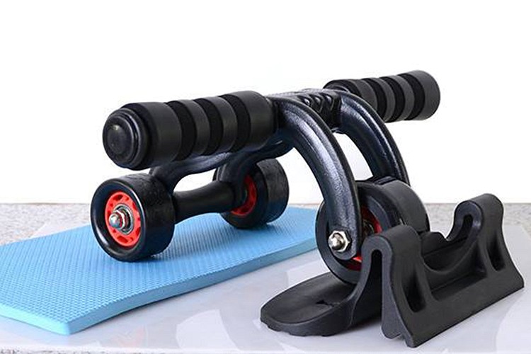 Con Lăn Tập Cơ Bụng 3 Bánh AB Roller CONLAN-3B  - Tặng Kèm Tấm Chặn Và Thảm Lót Gối