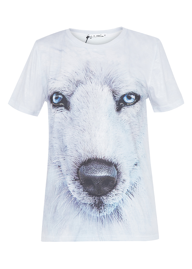 Áo thun Unisex mặt sói Amun AT3D06