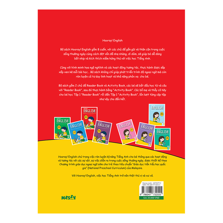 Hooray English - Tiếng Anh Vừa Học Vừa Chơi Dành Cho Bé Từ 4-6 Tuổi (Activity Book 2)