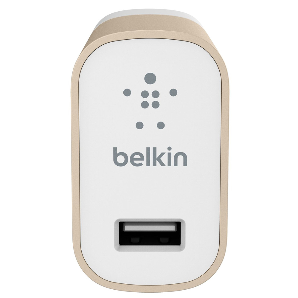 Adapter Sạc Belkin F8M731dqGLD 1 Cổng USB 2.4A - Hàng Chính Hãng