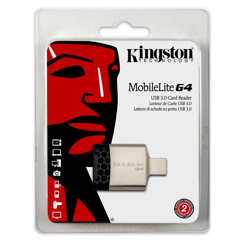 Đầu Đọc Thẻ Nhớ SDXC Kingston FCR-MLG4 USB 3.0 - Hàng Chính Hãng