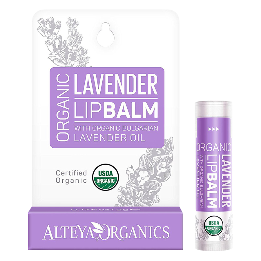 Son Dưỡng Môi Oải Hương Hữu Cơ Organic Lavender Lip Balm Alteya Organics OLBL (5g)