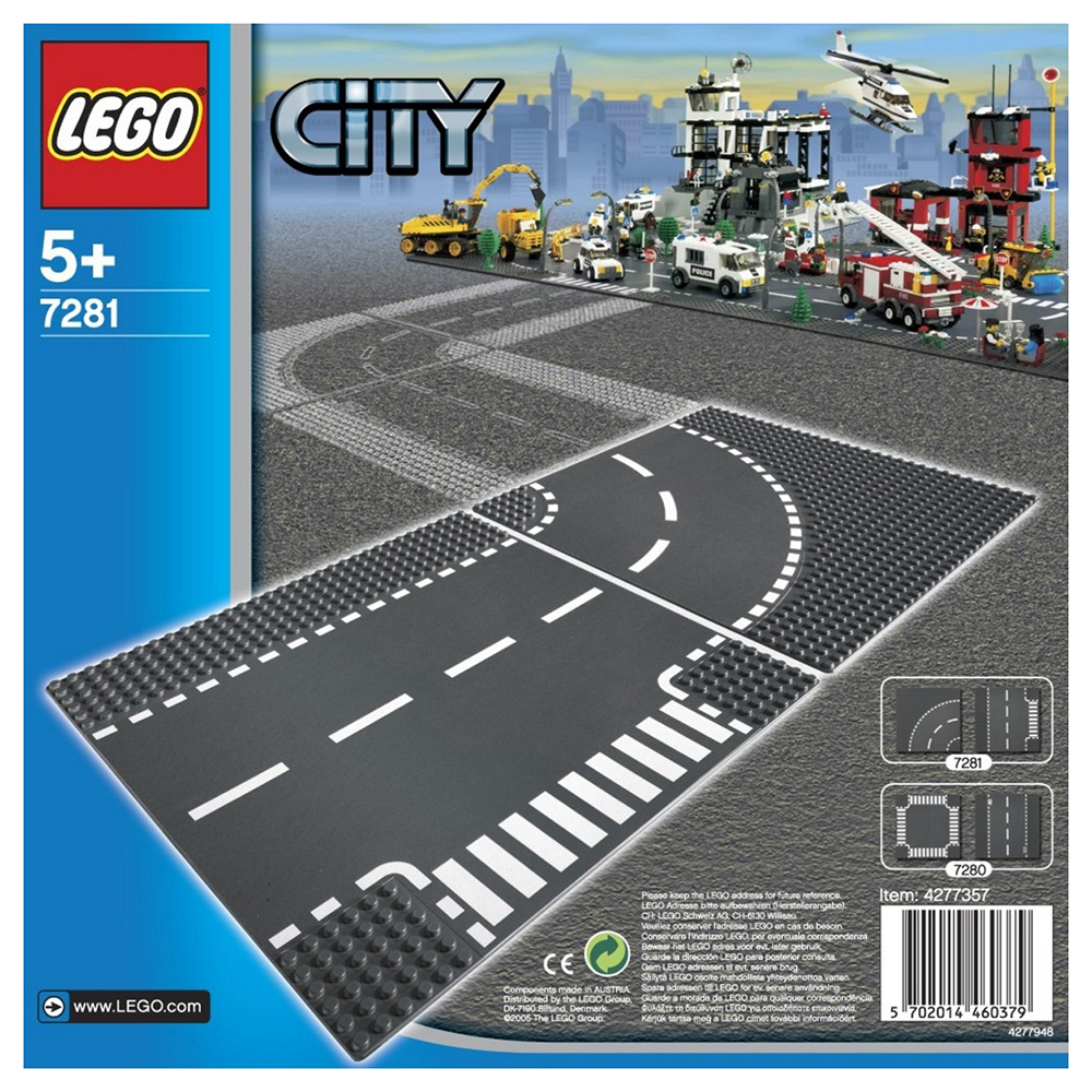 Đế Lót Lego City - Ngã Ba Và Khúc Quanh 7281 (2 Mảnh Ghép)