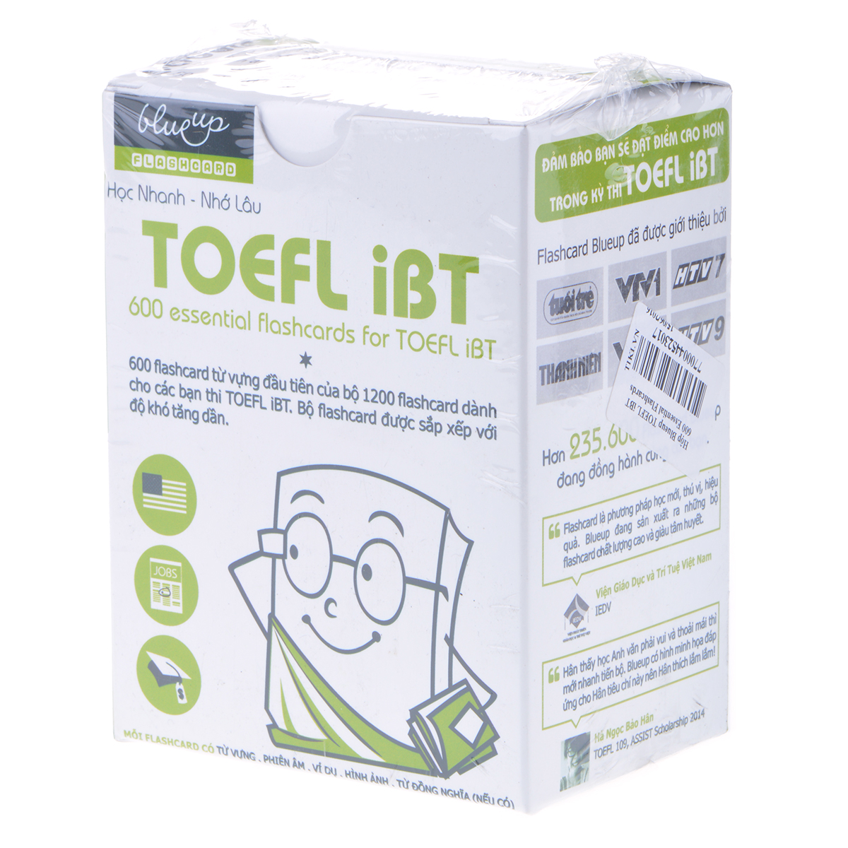 Hộp Blueup TOEFL iBT 600 Essential Flashcards For Toefl iBT - Phần 1