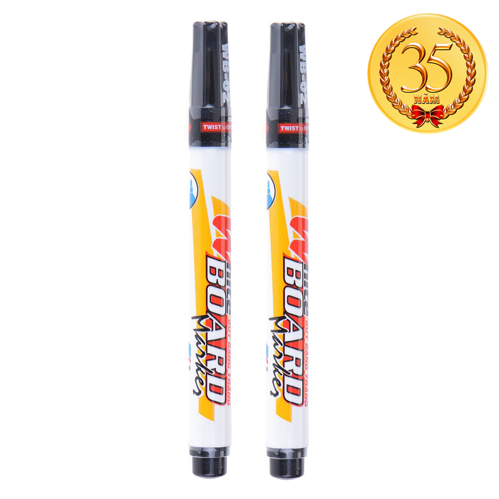 Vỉ 2 Bút Lông Bảng Thiên Long WB02