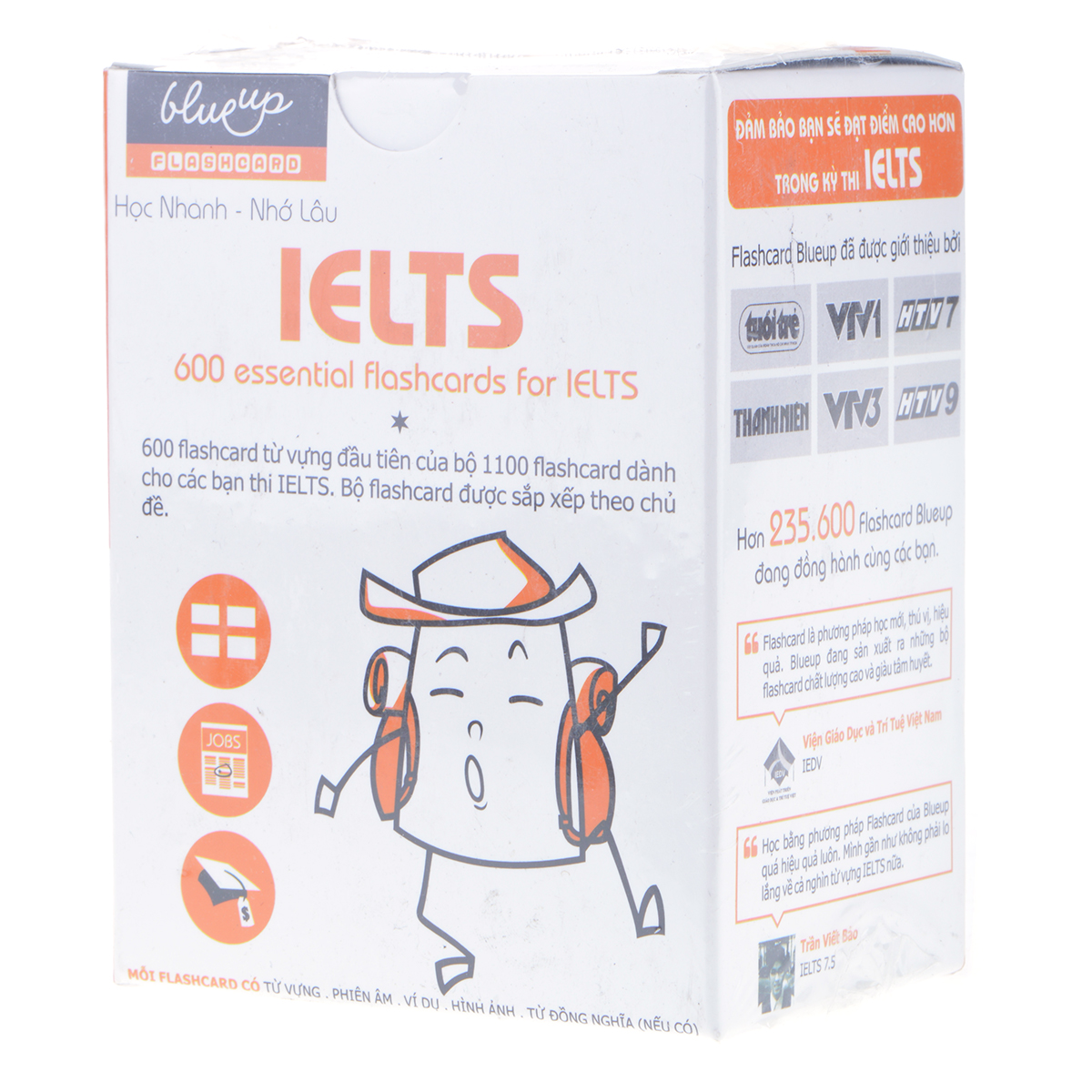 Hộp Blueup IELTS 600 Essential Flashcards For IELTS - Phần 1