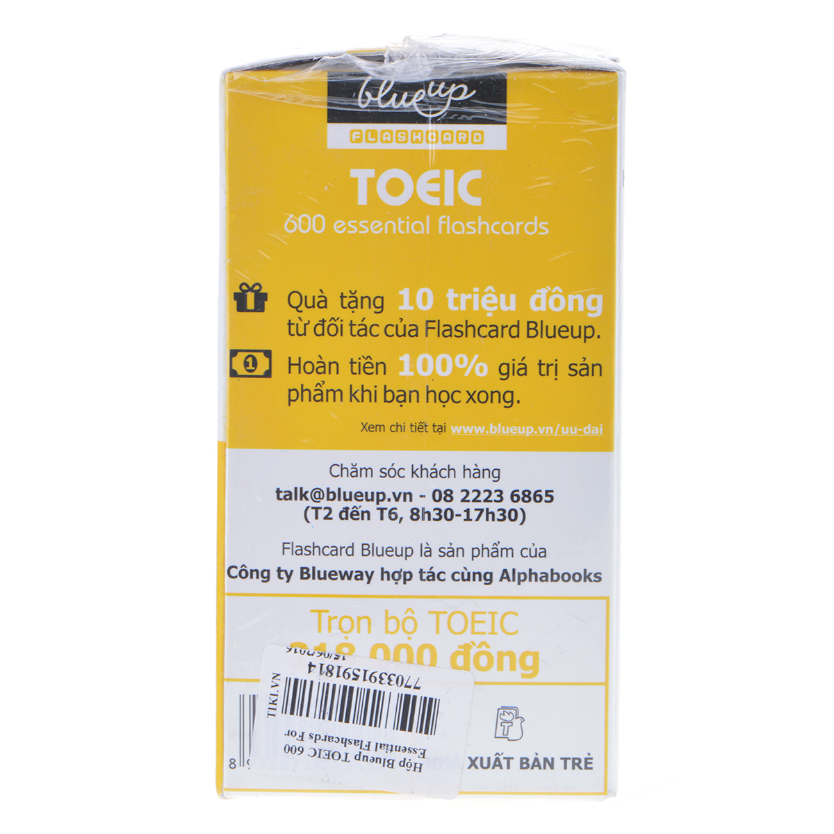 Hộp Blueup TOEIC 600 Essential Flashcards For Toeic Trọn Bộ