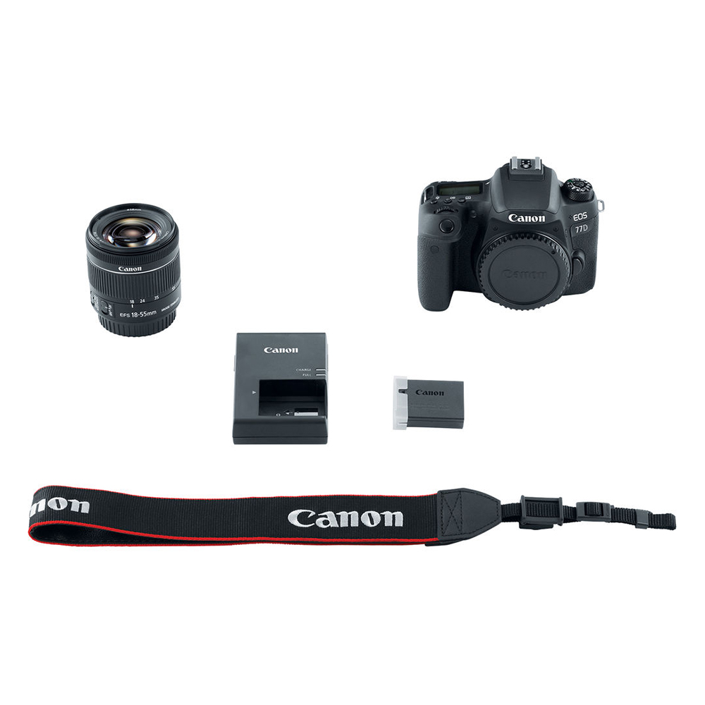 Máy Ảnh Canon EOS 77D EF S18-55 IS STM - Hàng Nhập Khẩu