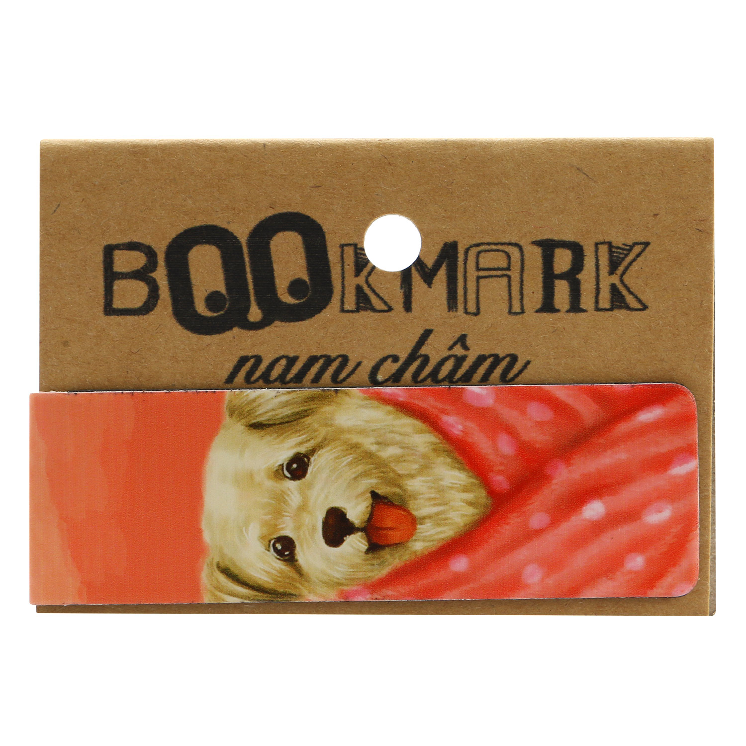 Bookmark Nam Châm Kính Vạn Hoa - Con Chó Nhỏ Mang Giỏ Hoa Hồng: Suku