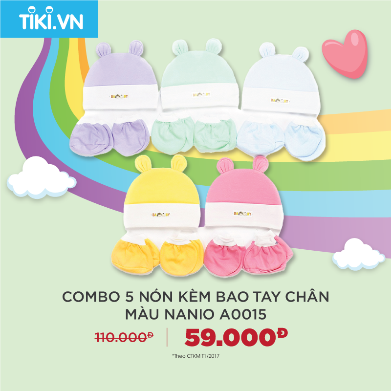 Combo 5 Nón Kèm Bao Tay Bao Chân Nanio A0015