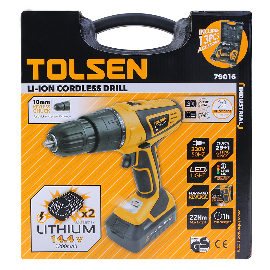 Máy Bắn Vít Tolsen 79016 (14.4V)