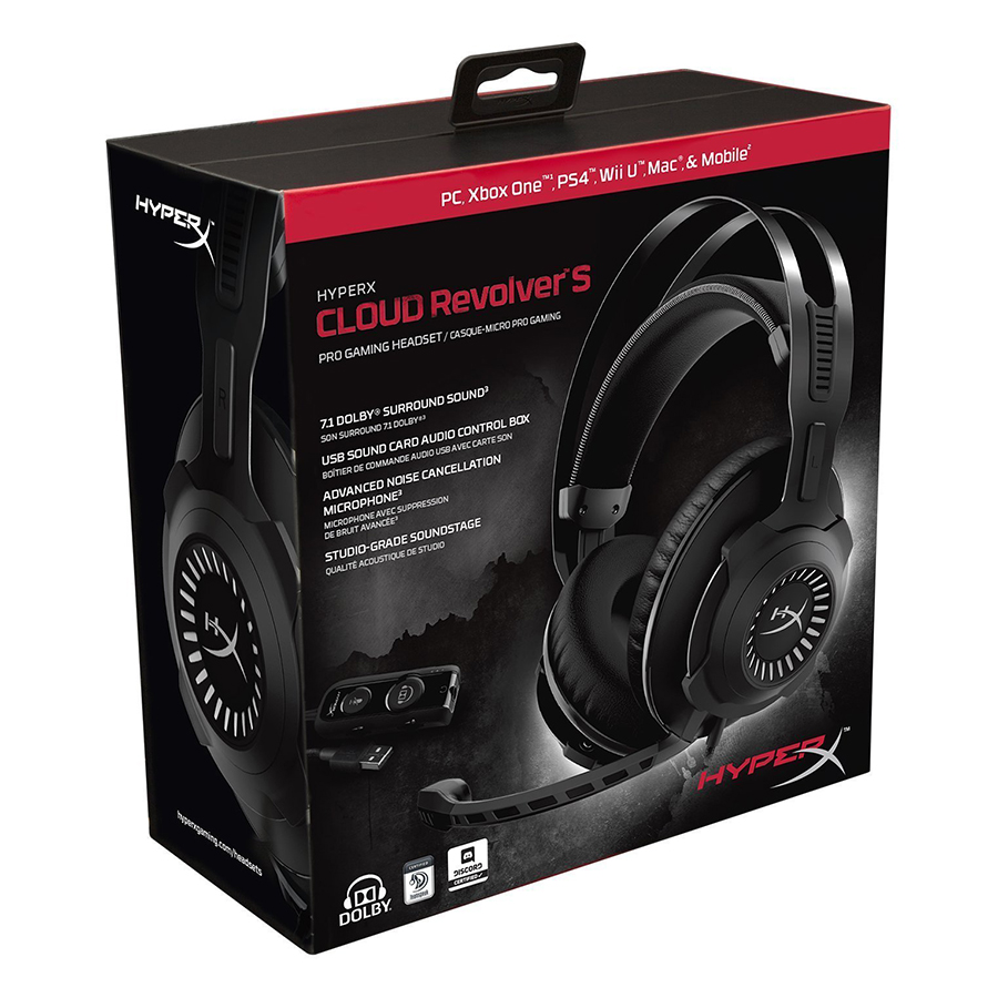 Tai Nghe Gaming Kingston HyperX Cloud Revolver S HX-HSCRS-GM/AS - Hàng Chính Hãng