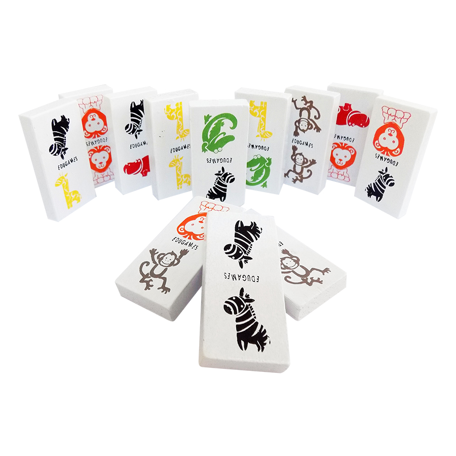 Đồ Chơi Gỗ Domino EDUGAMES Zoo GA614