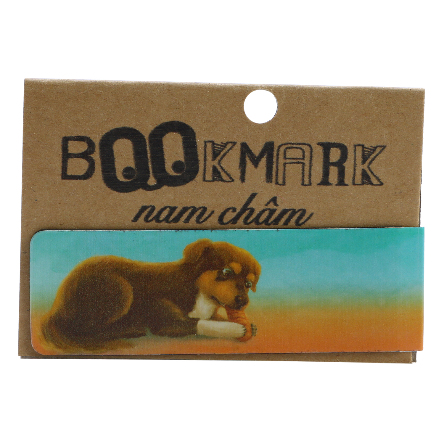 Bookmark Nam Châm Kính Vạn Hoa - Con Chó Nhỏ Mang Giỏ Hoa Hồng: Haili