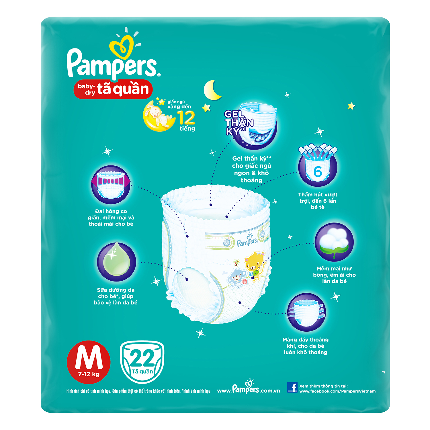 Tã Quần Pampers M22 (22 Miếng)